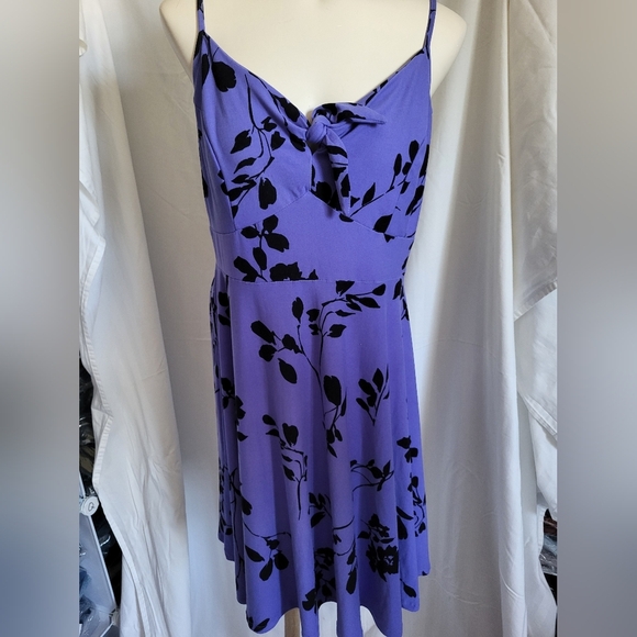 Lily Morgan Purple/ Black Dress, Size Large - Picture 1 of 5